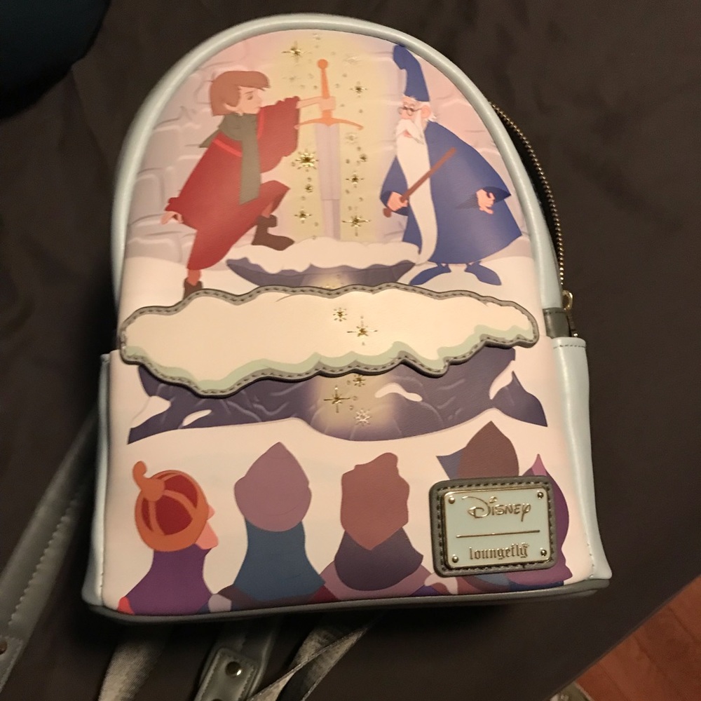 Disney Loungefly Sword in the Stone Minu backpack